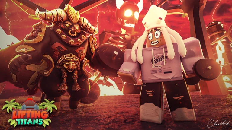 Lifting Titans Codes and Experience, Image source: Roblox.com