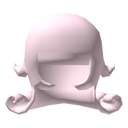Low Poly Curled Hair Pink Roblox item