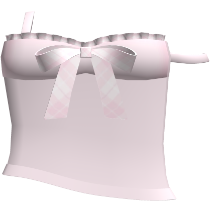 ♡ : plaid ruffled tank in pink