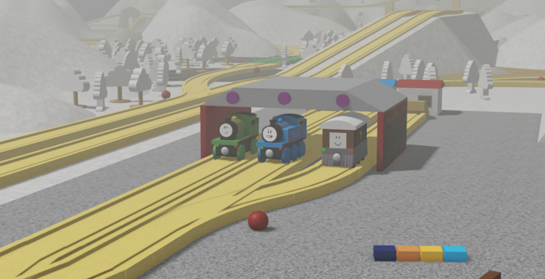 Blue Train Wooden Railway World screenshot 2