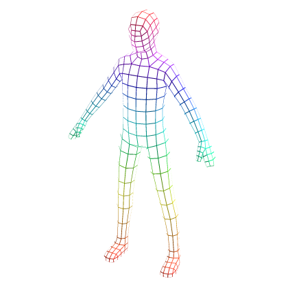 🌐 Wireframe suit - Gradient