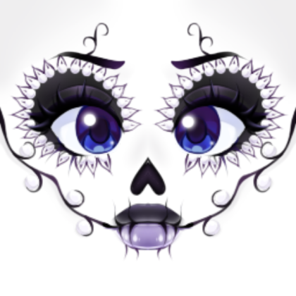 Purple Spooky Face Roblox decal
