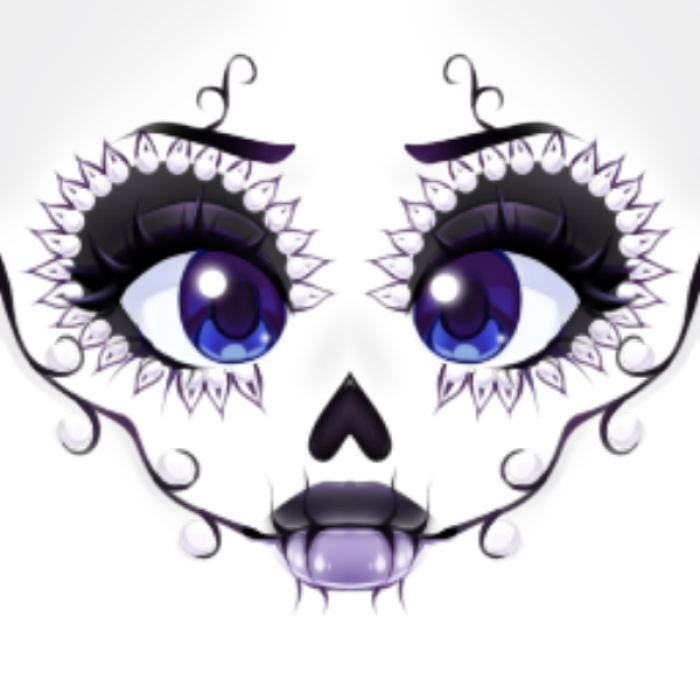 Purple Spooky Face Roblox decal