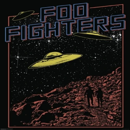 foo fighters rock band poster