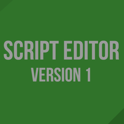 Script Editor Module Version 1