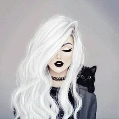 girl in white hair >:) Roblox decal