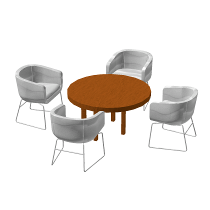 [✨] Cafe Chair and Table! Preppy Navy Urban City