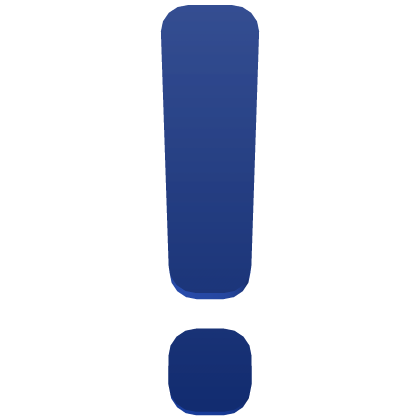 Blue Exclamation Point