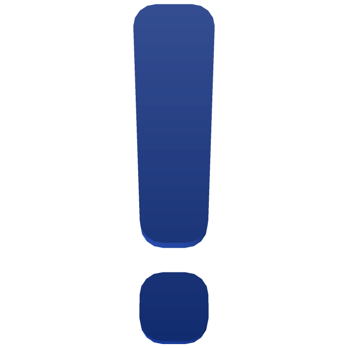 Blue Exclamation Point