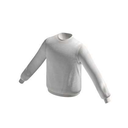 Basic Sweater in White thumbnail