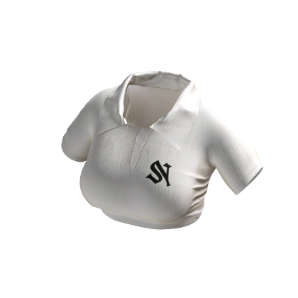 White SN Cropped Polo thumbnail