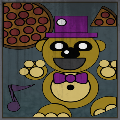 FNaF 3 Fredbear Poster Roblox decal