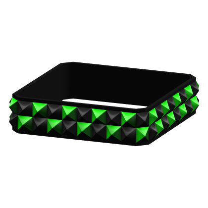 Green Studded Scene Bracelet [R6 Left]