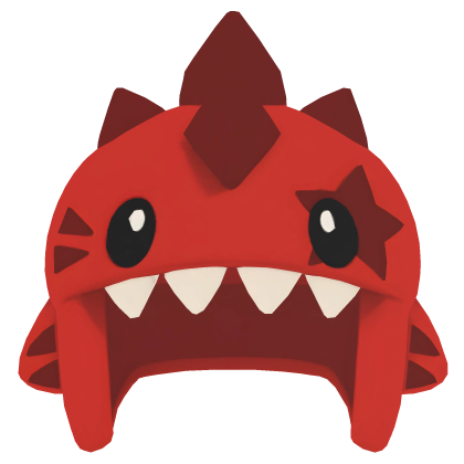 Cute Red Dino Monster Helmet