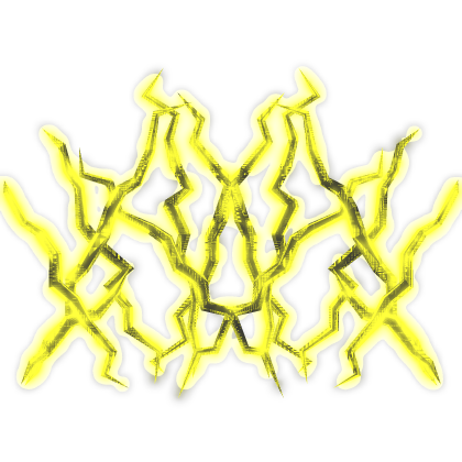 [Glitched+Glowing] Yellow Lightning Strike Aura
