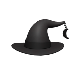 Crescent Moon Witch Hat