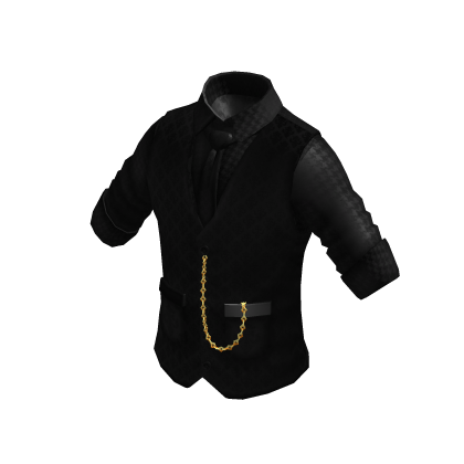 Waistcoat | Rolled up Shirt | Black