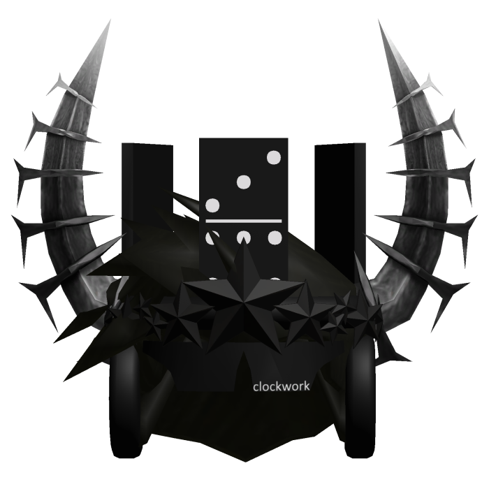 [⏳CHEAP] Black Hair Crown Horn Clockwork