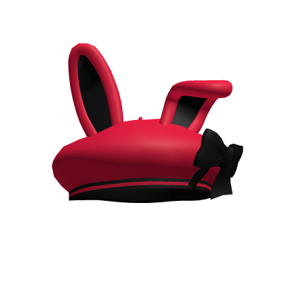 Blood Moon Bunny Beret with a Bow