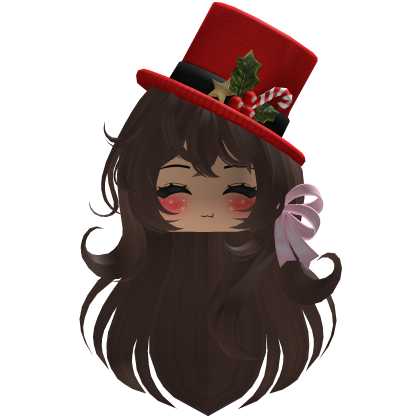 Beautiful Christmas hat hairstyle bow (Brown)