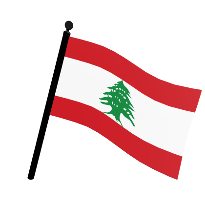 The Flag he Country Lebanon