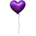 Glorious Purple Heart Balloon