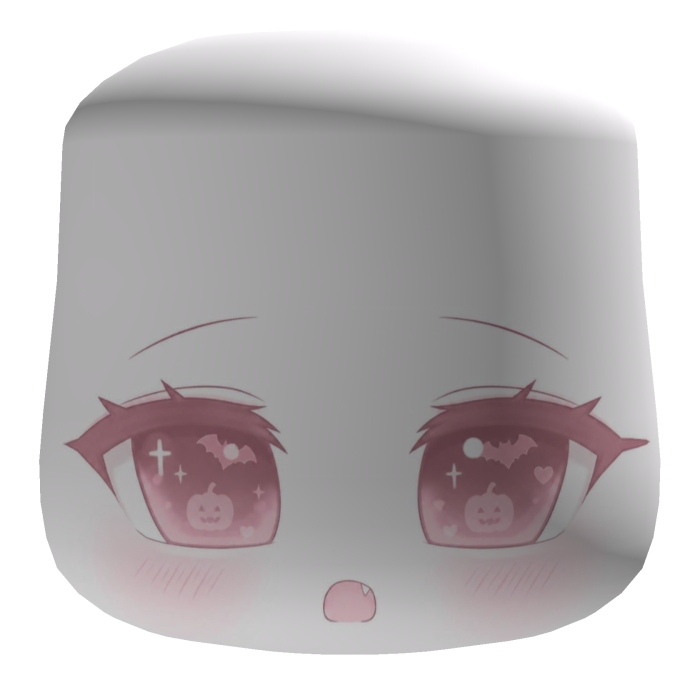 [free] cutie Halloween pink pumpkin face!