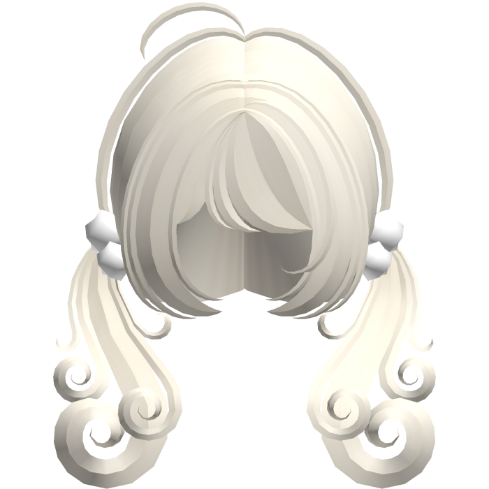 cute swirly curly tiny pigtails blonde