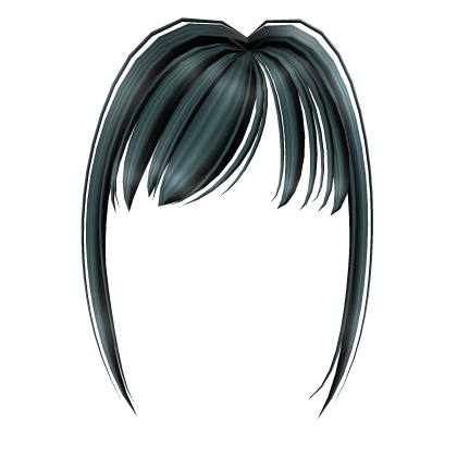 y2k Emo Bangs (black w blue) Roblox item