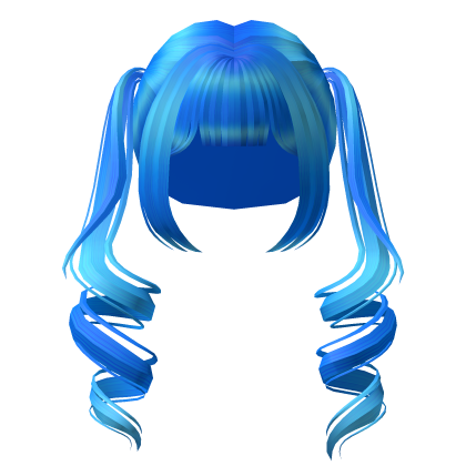 Blue Kawaii Drill Pigtails