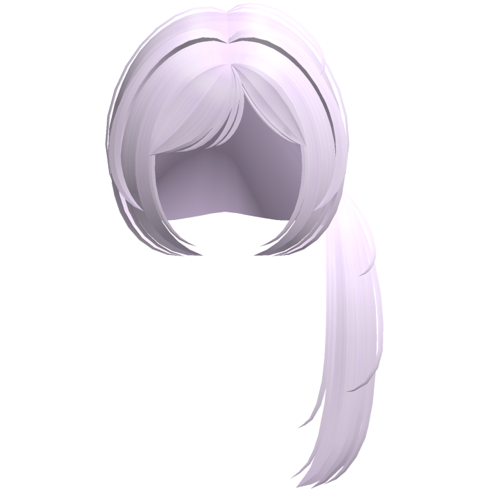 ୨୧ kawaii long side pony tail in purple