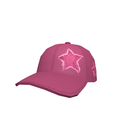 Y2K Star Baseball Cap Pink Roblox item