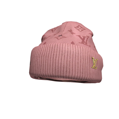 Pink LV Designer Luxury Beanie Roblox item
