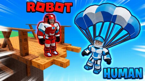 Human And Robot 🤖 [2 Player Obby]