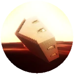 Be alive in the map "Apparently 2 houses sitting in the middle of the grass" to see a house fall in the lava.