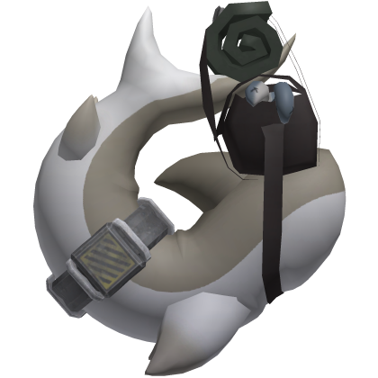shark tail with bag (yellow)