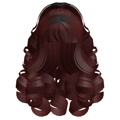 Fluffy Curly Pearl Ponytail Dark Red