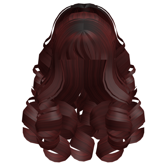 Fluffy Curly Pearl Ponytail Dark Red