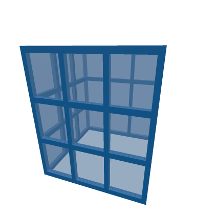Anchored glass building