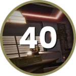 Level 40 - Commander Roblox badge thumbnail