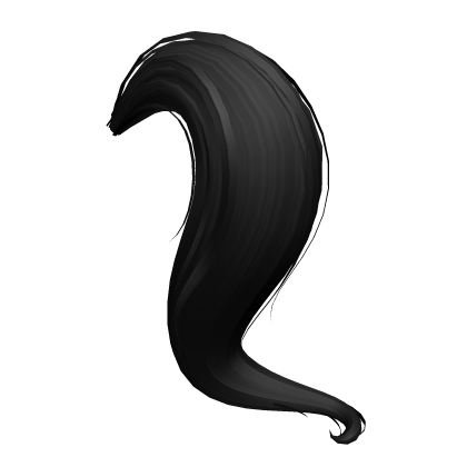 Cute Long Black Pony Tail Roblox item