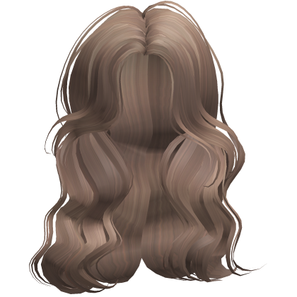 lush long elegant pretty girl wavy hair -milktea Roblox item
