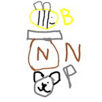 the bee panda and nutella group
