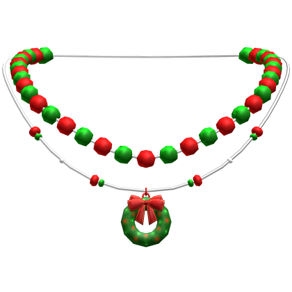 Christmas Wreath Necklace