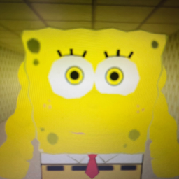Evil spongebob in the backrooms