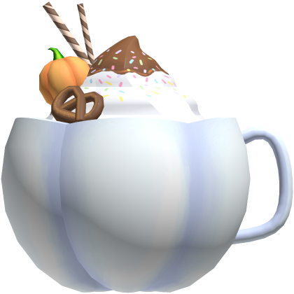 Cute Winter Pumpkin Spice Latte Fall Drink (Blue)