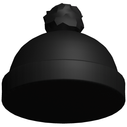 ☆ knitted winter beanie in black Roblox item