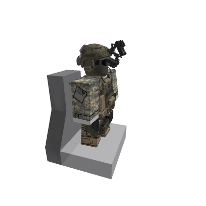 US Army uniform w/ Multi cam vest and helmet