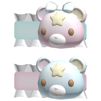 彡☆ Little Twin Star Puff & Poff hair clips right
