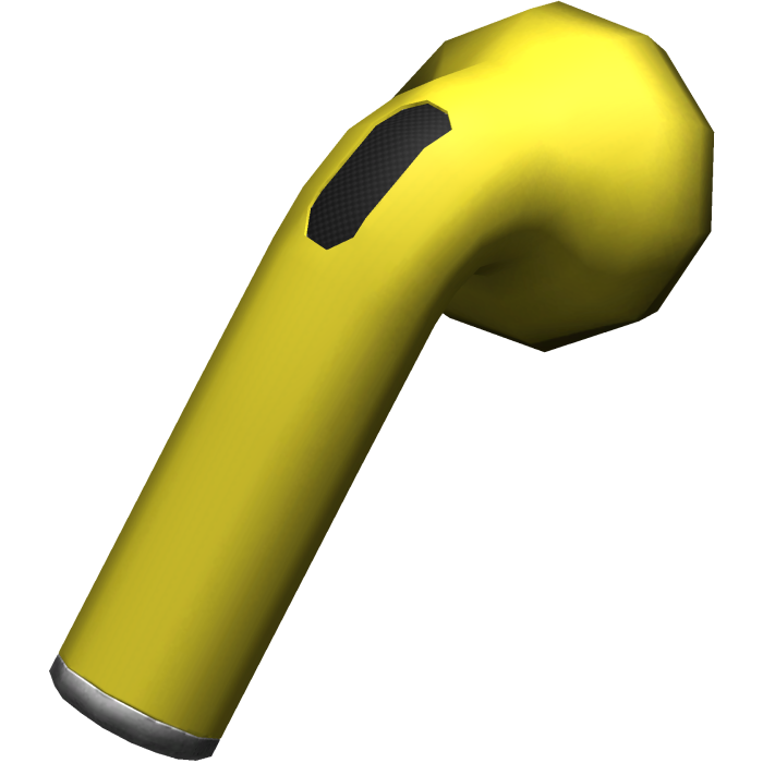 yellow wireless earbuds